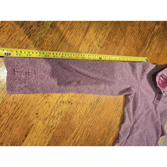 Duluth Trading Pullover Jacket Womens Medium Purple Fleece 1/4 Snap Frost Lake - Picture 7 of 10